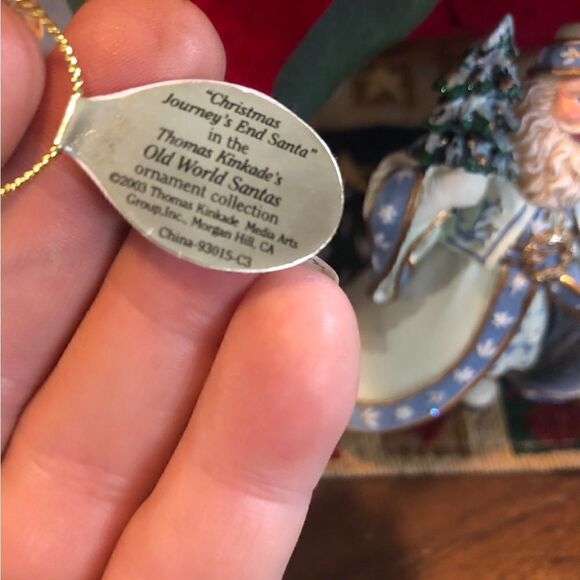 ☃️Thomas Kincaid Set of Three ornament collection from 2003. With original tags. - Picture 6 of 11